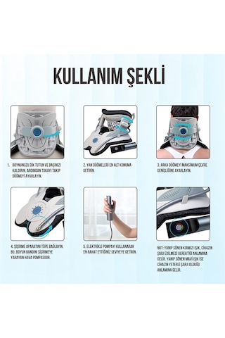 Mdsgroup Boyun Masaj Cihazı Yarı Otomatik&kumandalı Ortopedik Boyunluk//boyun Fıtığı// Çok Renkli