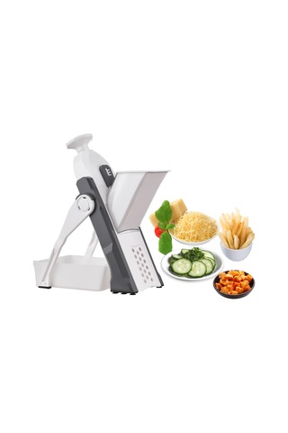 Güvenli Sebze Kesici Mutfak Için Ayarlanabilir Sebze Gri Gri