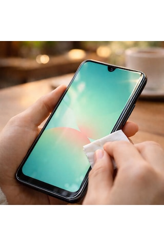 Samsung Uyumlu Galaxy A26 5g A16 Anti Statik Ekran Koruyucu Toz Tutmayan Kırılmaz Cam
