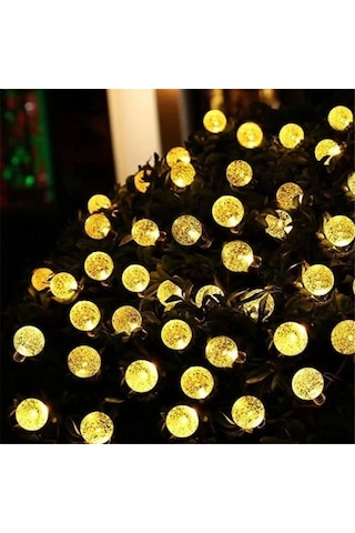 5 Metre Sarı Opak Solar Top Led Işık Renkli