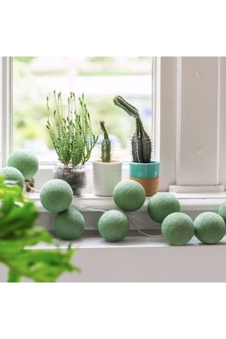 Mint Işıklı Top Dekoratif Aydınlatma Mint Işıklı Top Dekoratif Aydınlatma