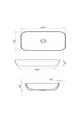 Loft 40 x 60 Çanak Lavabo