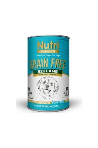 Nutri Canin Tahılsız %92 Kuzu Etli Konserve Yavru Köpek Maması 400 G
