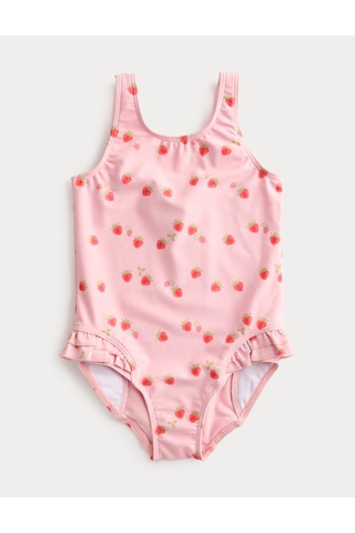 Marks & Spencer Çilek Desenli Mayo T78002029I Pembe