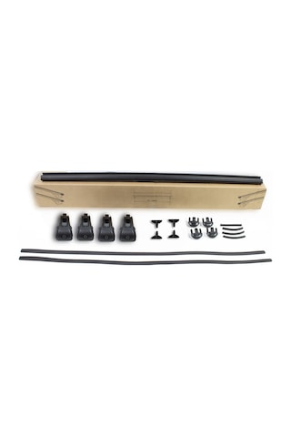 Vw T7 Transporter Ara Atkı Bold Bar Siyah 122-144 Cm 2 Parça Plastik Kilit 2024 Ve Sonrası