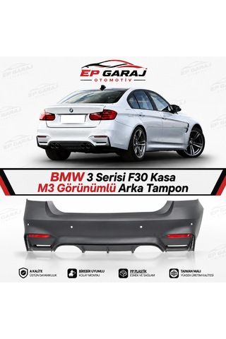Bmw 3 Serisi F30 Kasa M3 Görünümlü Arka Tampon