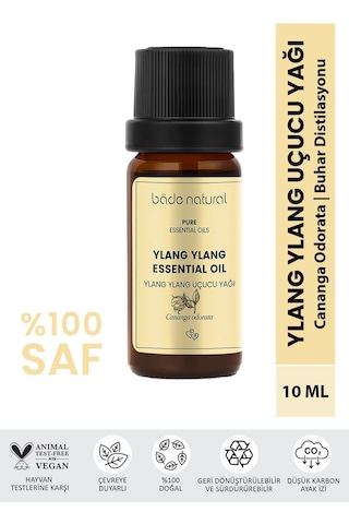 Bade Natural Ylang Ylang Uçucu Yağı %100 Saf 10 ML