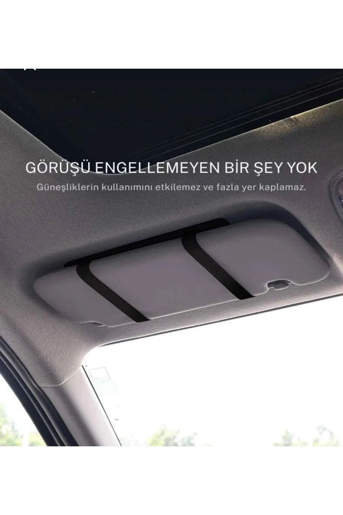 Led Işıklı 3 Kademeli Şarjlı Araç Makyaj Aynası 1 Adet
