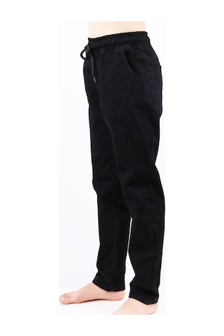 Hçm Çocuk Unisex Okul Pantolonu Beli Lastikli Siyah