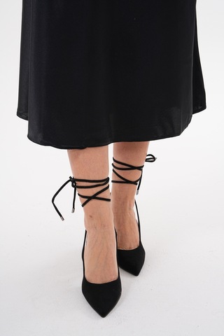 Wolk Shoes Kadın Topuklu Stiletto Ayakkabı Siyah