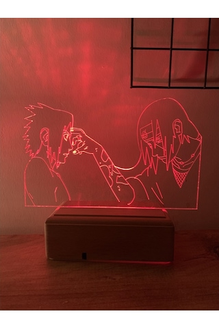Itachi Death Naruto 16 Renk Gece Lambası Çok Renkli