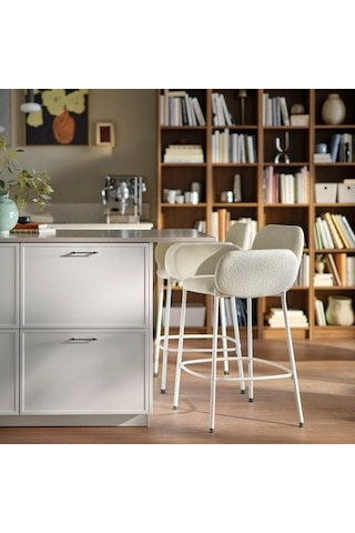 Ikea Syntorp Bar Sandalyesi, Kırık Beyaz, 66 Cm