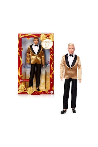 Barbie Ken 2025 Mutlu Yıllar Bebeği Beyaz Tenli