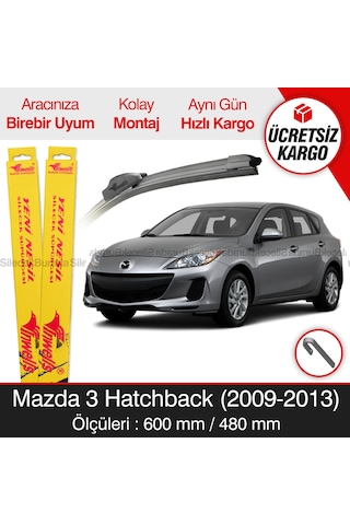 Mazda 3 Hatchback Silecek Takımı 2009-2013 İnwells Muz
