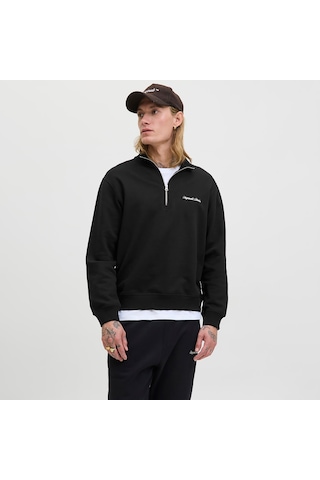 Jack & Jones Norrebro Erkek Siyah Sweatshirt 12282899-b Siyah