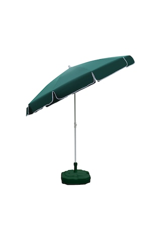 Plaj Şemsiyesi 180/8 Bidonlu - Koyu Yeşil Koyu Yeşil
