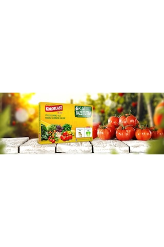 Koroplast 6 Kat Taze Tutan Buzdolabı Poşeti 5Li X 4 Paket