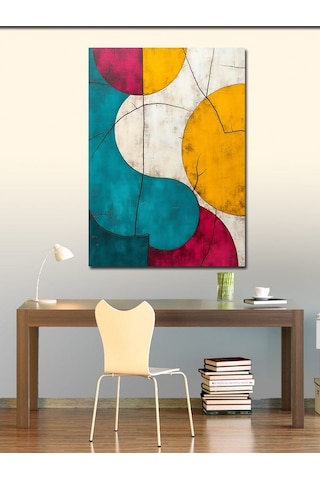 Kanvas Tablo Soyut Çember Ve Geometri 70cmx100cm