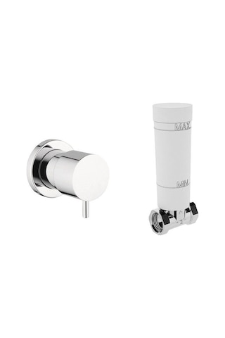 Artema Ankastre Stop Valf Sıva Alt + Sıva Üst Grubu A41441 + A41449 Krom