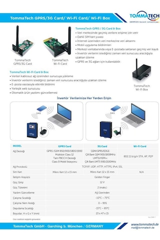 Tommatech Paralel Kart Ofg-tt-11-ka
