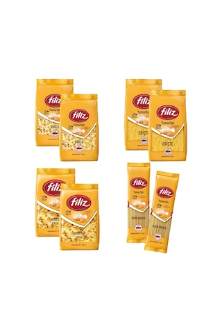 Filiz Yumurtalı Makarna 350 Gr 8 Li Karma Paket