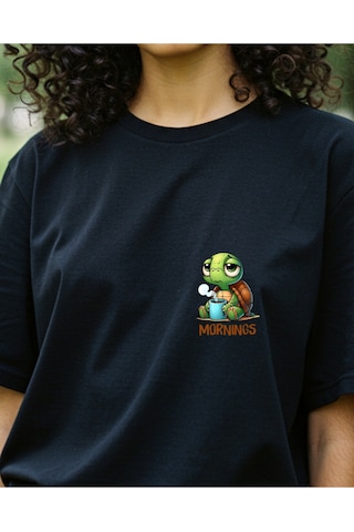 Supra Tasarımlı Baskılı T-shirt Siyah