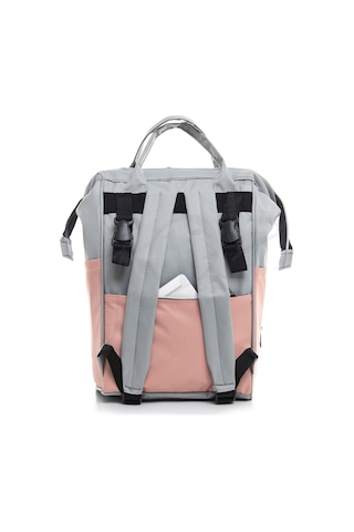 Anne Bebek Bakım Sırt Çantası Pembe Termos Bölmeli Pembe