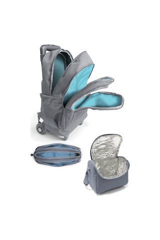 Coral High Kids Renkli Çizgili 3 Lü Okul Çanta Seti Set0123970 Çok Renkli