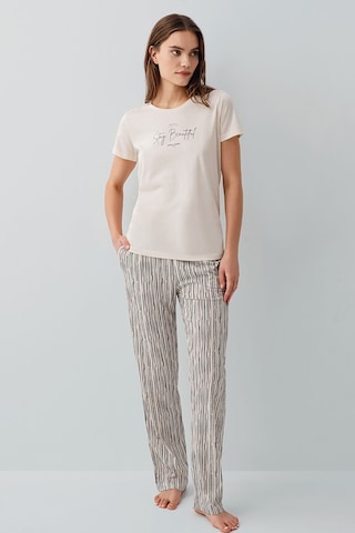 Pierre Cardin Kadın Krem Pijama Takım Pc9188-s-v2 Krem