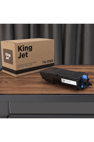 Kingjet Kyocera Uyumlu Tk-3160 Standart Kapasiteli Tekli Çipli Uyumlu Toner Ecosys M3645dn