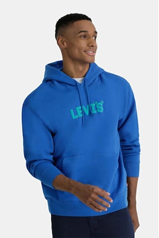 Levi's Levis Kapüşonlu Saks Mavi Graphic Sweatshirt 38479-0355-5093 Saks Mavi