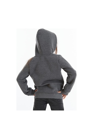 Denokids Şirin Tavşan Kız Sweatshirt Antrasit