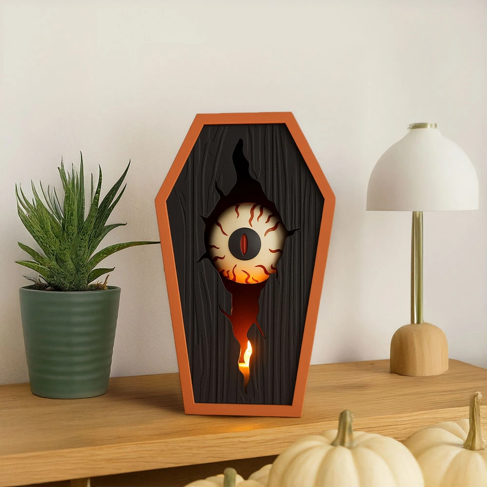 Oculus Mumluk Gotik Tasarım Siyah - Turuncu