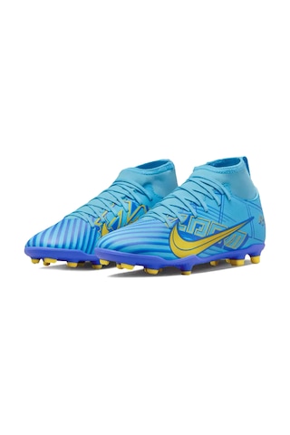 Nike Jr. Mercurial Superfly 9 Club Km Fg/mg Çocuk Krampon Dar Kalıp Mavi