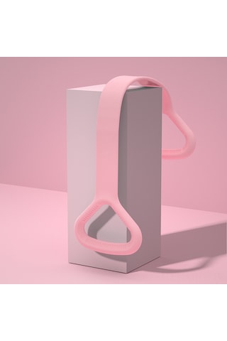 Monyee Pembe 8-figür Gerginlik Bandı: Evde Yoga Ve Egzersiz İçin Omuz Açıcı, Sırt Güzellştirici Esneklik Aleti Açık Pembe