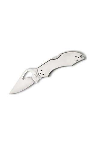 Spyderco Byrd Robin 2 Stainless Plainedge Kamp Çakı Gümüş