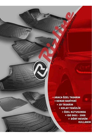 Opel Zafıra C 2011-2019 Arası 3D Paspas Siyah
