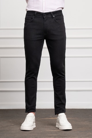 Erkek Siyah Jean Slim Fit Dark Kesim Pantolon 25ms003020001 Siyah Siyah