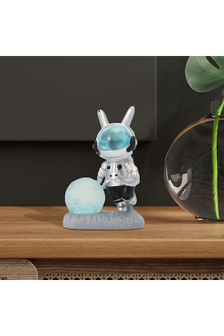 Trendooze Homyl Çizgi Film Uzay Tavşan Telefonu Tutacağı Sanat Mavi 5.5cmx9cmx13cm 5.5cmx9cmx13cm