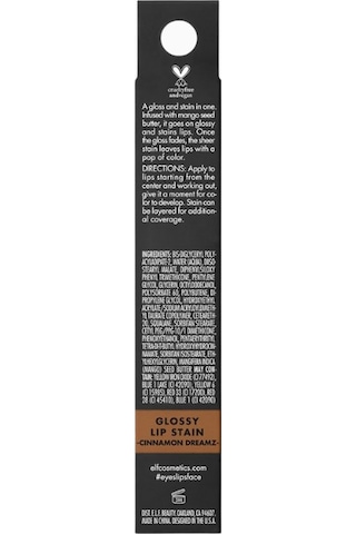 E.l.f. Glossy Lip Stain Uzun Ömürlü Parlak Ruj Rujlar Cinnamon Dreamz 5