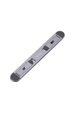 Skycity Alüminyum Notebook Standı: Soğutma Fonksiyonlu, Çevrilebilir, Yükseklik Artırıcı Masaüstü Tutucu Gri