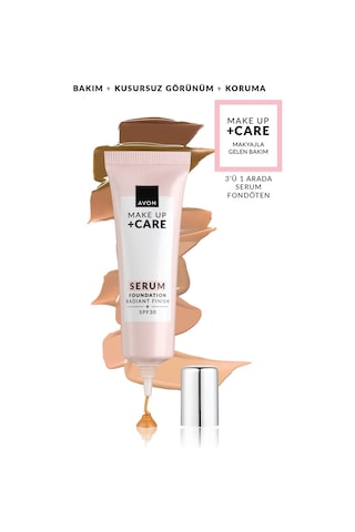 Avon Make Up Care 3'ü 1 Arada Serum Fondöten 235P Shell