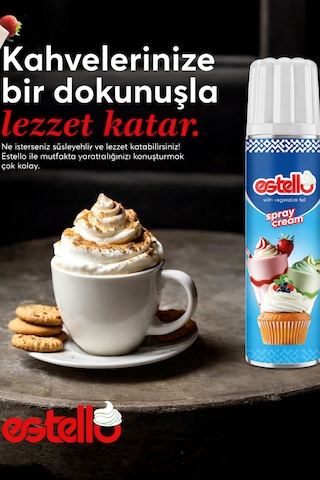 Estello Sprey Krem Şanti 250 G