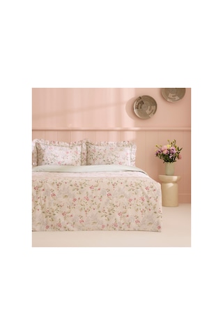 Kaşmir Home Papillon %100 Pamuk Tek Kişilik Nevresim Takımı Çağla