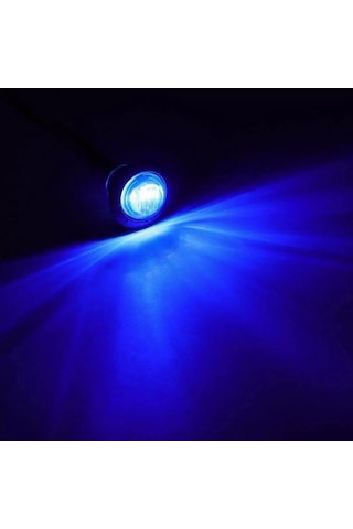 Off Road Kartal Gözü Yuvarlak Mavi Led Lamba 12-24v 5 Adet