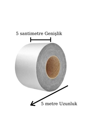 Yüksek Sıcaklık Dayanan Su Geçirmez Çatı Boru Duvar Çatlak Onarıcı Yapışkan Bant Folyo 5 Cm 5468