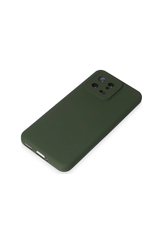 Newface - 806 - Xiaomi Mi 13 Kılıf Nano İçi Kadife Silikon - - Edntrend - Koyu Yeşil