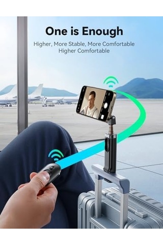 Magsafe Selfie Çubuğu 4'ü 1 Arada Seyahat Aletleri 360 Dönebilir Uzatılabilir Cep Telefonu Tutacağı