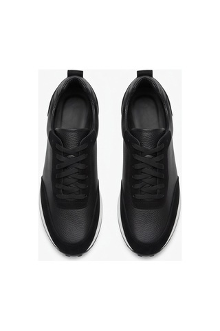 Crc Ayakkabı Premium %100 Hakiki Deri Hakiki Erkek Sneaker / Şık Ve Rahat Spor Ayakkabı Siyah 4