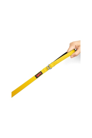 Kedi Köpek Sevk & Gezdirme Kayışı SARI S 100 x 1.5cm
